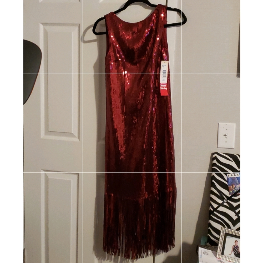 Nanette lepore mod 20s vintage sequin flapper dress